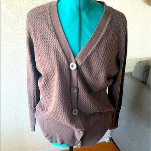 💥SALE💥. Chocolate brown button down sweater. Worn only twice! No tag size XL